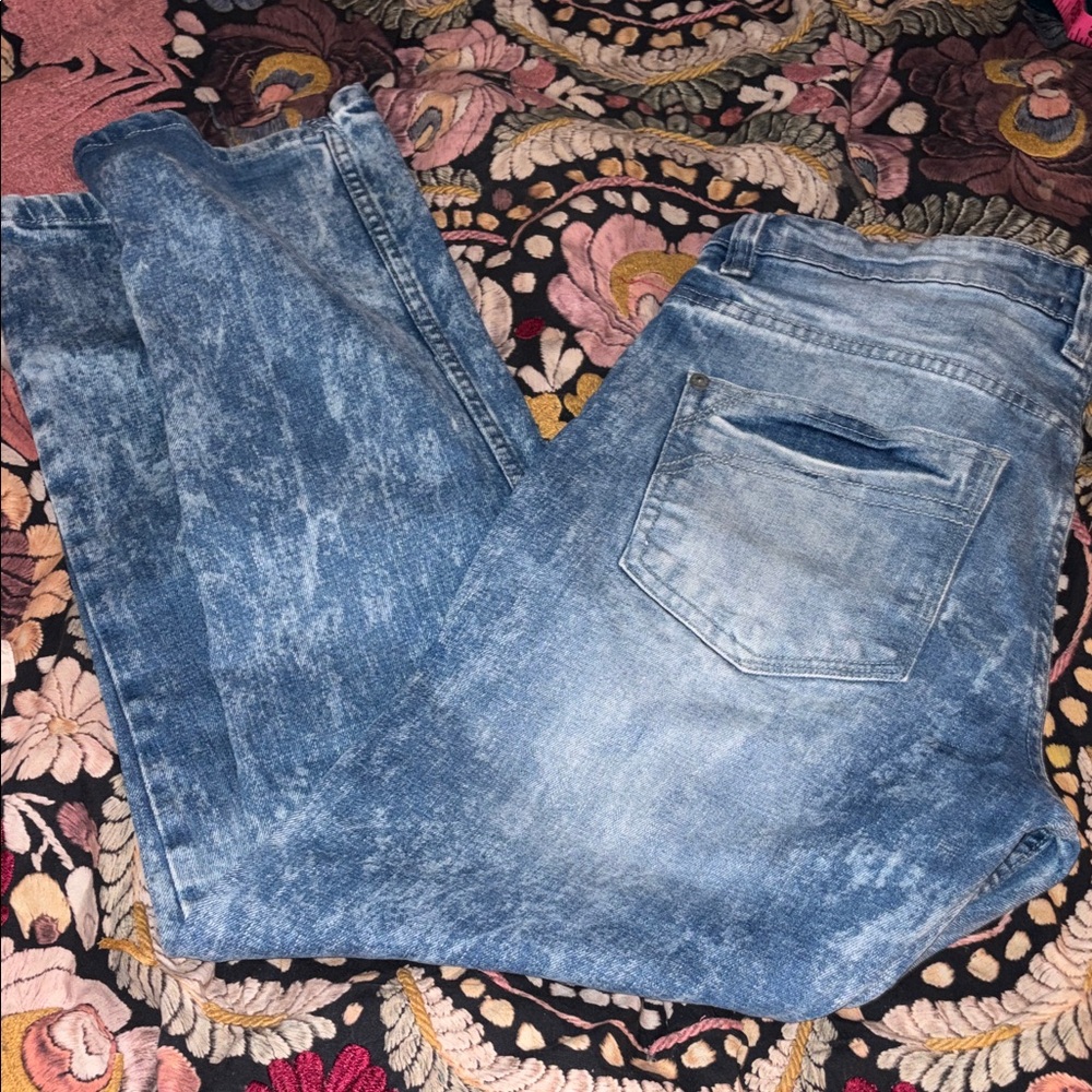 Free Planet Men's Denim Blue Straight Jeans